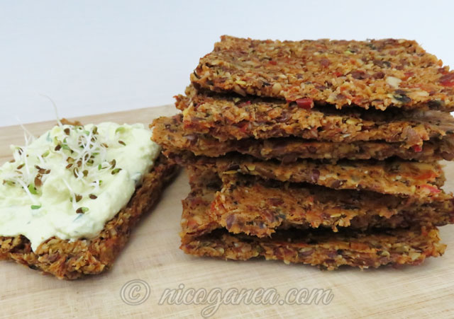 Raw-Vegan Seed and Vegetable Crackers